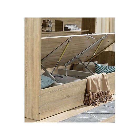 OLIVER GAS LIFT BUNK BED SINGLE ON DOUBLE - MyChocolateWood