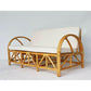 ORIA RATTAN 2-SEATER LOUNGE SOFA SETTEE COUCH NATURAL/WHITE - MyChocolateWood
