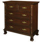 ORLIA SOLID MAHOGANY 5 DRAWER TALLBOY IN MAHOGANY COLOUR - MyChocolateWood