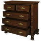 ORLIA SOLID MAHOGANY 5 DRAWER TALLBOY IN MAHOGANY COLOUR - MyChocolateWood
