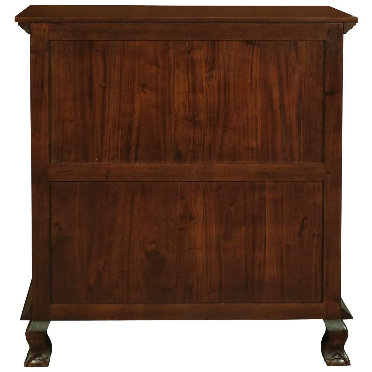 ORLIA SOLID MAHOGANY 5 DRAWER TALLBOY IN MAHOGANY COLOUR - MyChocolateWood