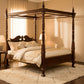 ORLIA SOLID MAHOGANY TIMBER KING SIZE 4 POSTER BED IN MAHOGANY - MyChocolateWood