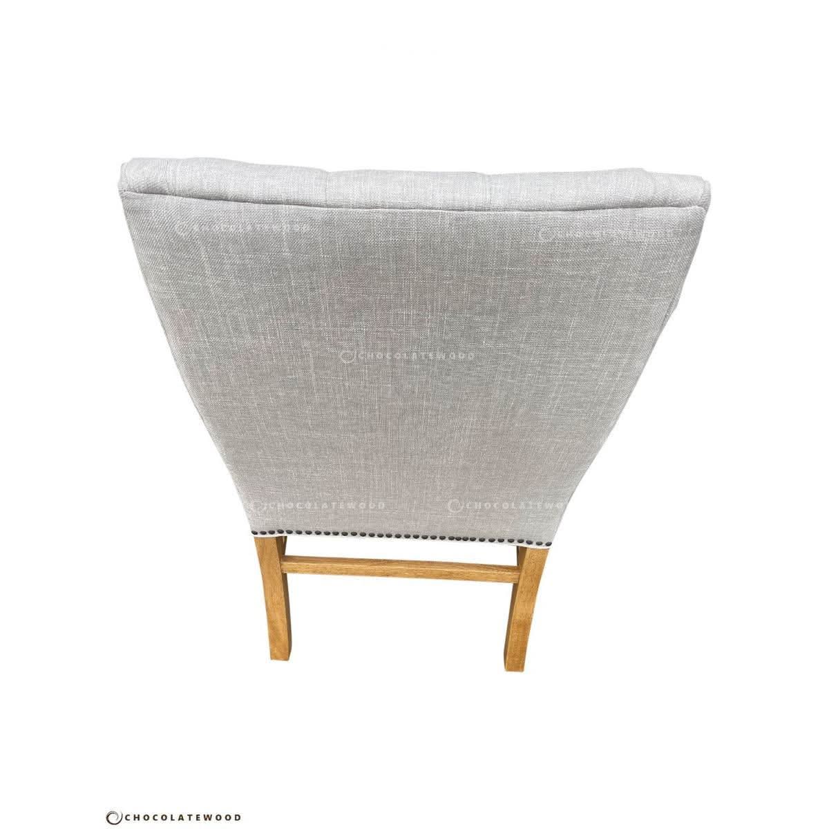 ORTAL FRENCH PROVINCIAL/HAMPTON STYLE DINING CHAIR IN FLAXEEN - MyChocolateWood