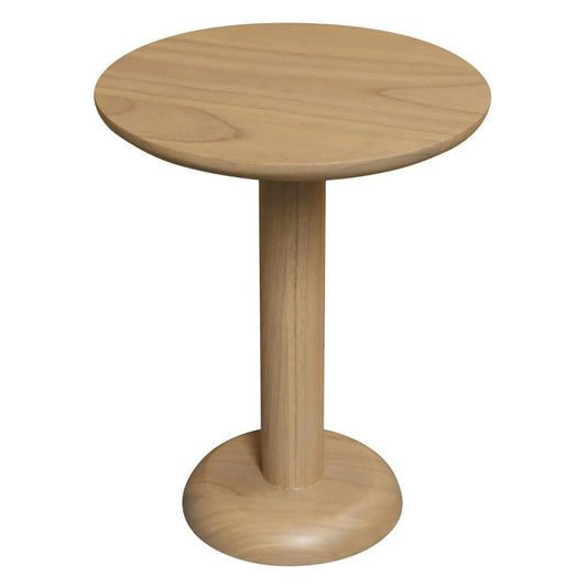 OSLO SOLID WHITE CEDAR TIMBER ROUND SIDE TABLE/LAMPTABLE IN NATURAL - MyChocolateWood