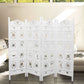OVAL SCREEN 4 PANELS IN  IN WHITE - MyChocolateWood