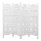 OVAL SCREEN 4 PANELS IN  IN WHITE - MyChocolateWood