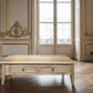 PALM BEACH 2 DRAWER COFFEE TABLE LOUVRE STYLE IN SOLID OAK - MyChocolateWood