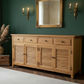 PALM BEACH BUFFET/SIDEBOARD 4 DOORS 4 DRAWERS LOUVRE STYLE IN SOLID OAK - MyChocolateWood