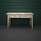 PALM BEACH LOUVRE STYLE 2 DRAWER HALL TABLE/CONSOLE TABLE IN SOLID OAK - MyChocolateWood