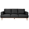 PAMELA 3-SEATER ITALIAN LEATHER SOFA IN BLACK - MyChocolateWood