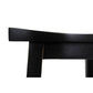 PAPAYA SOLID MANGO WOOD STOOL BLACK - MyChocolateWood