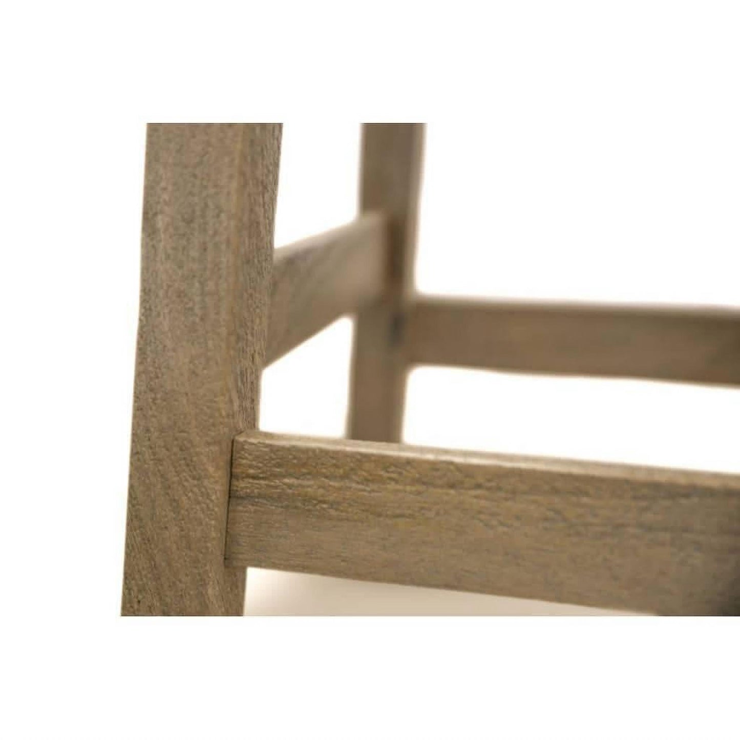 Papaya Solid Mango Wood Kitchen Stool in Honey Wash - Chocolate Wood