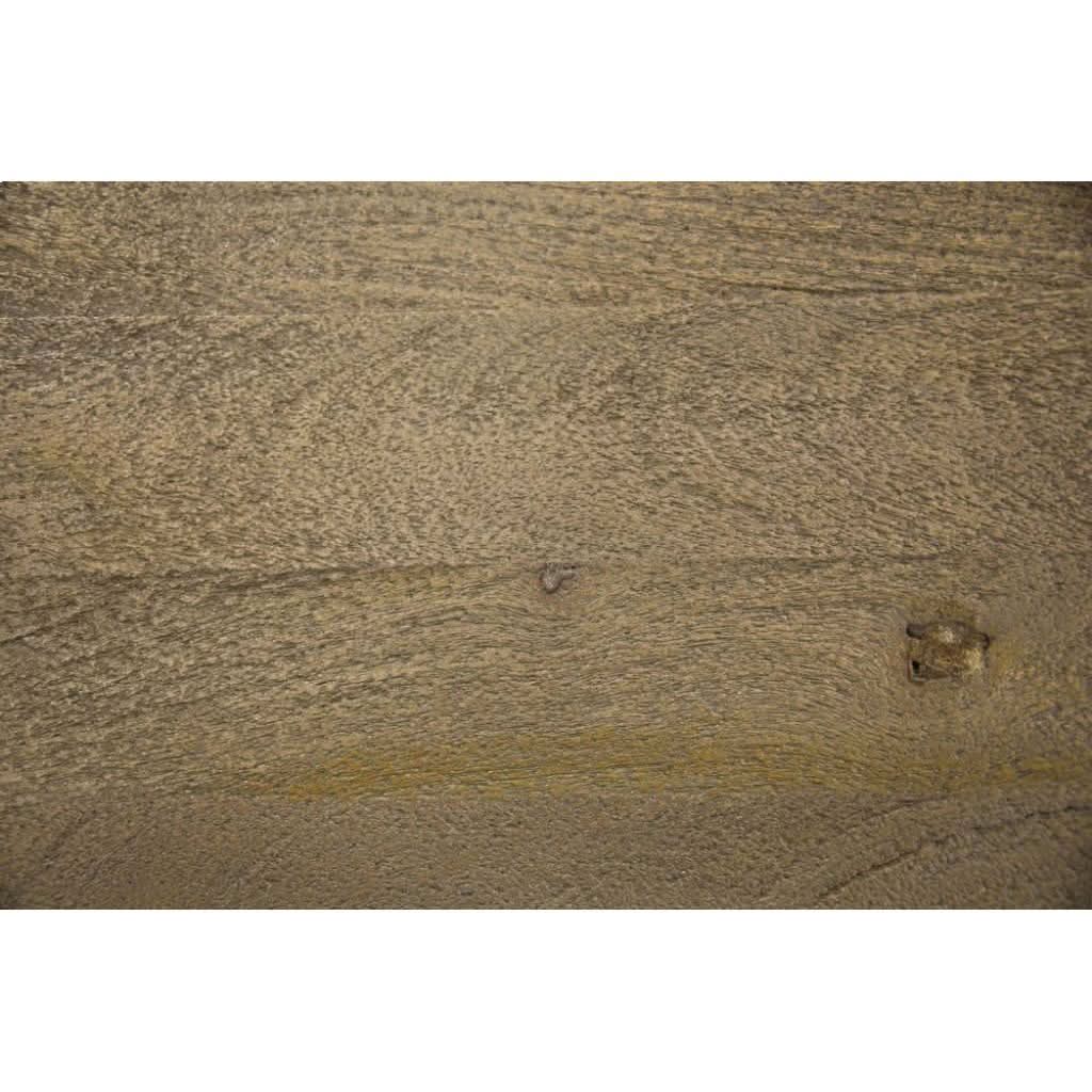 Papaya solid mango wood stool with honey wash finish, natural wooden texture, and sturdy design by MyChocolateWood.