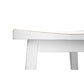 PAPAYA SOLID MANGO WOOD STOOL WHITE - MyChocolateWood