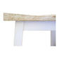 Papaya Solid Mango Wood Kitchen Stool in Whitewash - Chocolate Wood