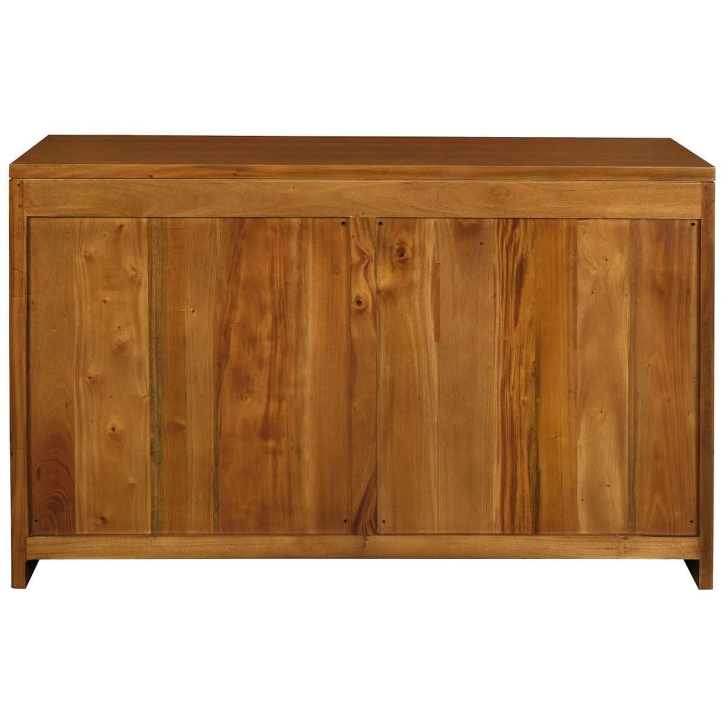 Paris Solid Mahogany 3-Door 3-Drawer Buffet / Sideboard in Light Pecan - Chocolate Wood
