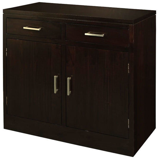 PARIS SOLID MAHOGANY BUFFET/SIDEBOARD 2 DOORS 2 DRAWERS IN CHOCOLATE - MyChocolateWood