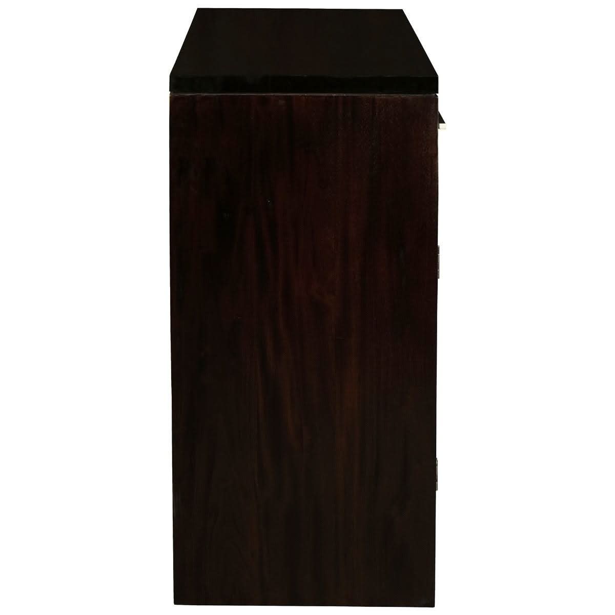 PARIS SOLID MAHOGANY BUFFET/SIDEBOARD 2 DOORS 2 DRAWERS IN CHOCOLATE - MyChocolateWood