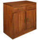 PARIS SOLID MAHOGANY BUFFET/SIDEBOARD 2 DOORS & 2 DRAWERS IN LIGHT PECAN - MyChocolateWood