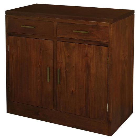 PARIS SOLID MAHOGANY BUFFET/SIDEBOARD 2 DOORS 2 DRAWERS IN MAHOGANY - MyChocolateWood