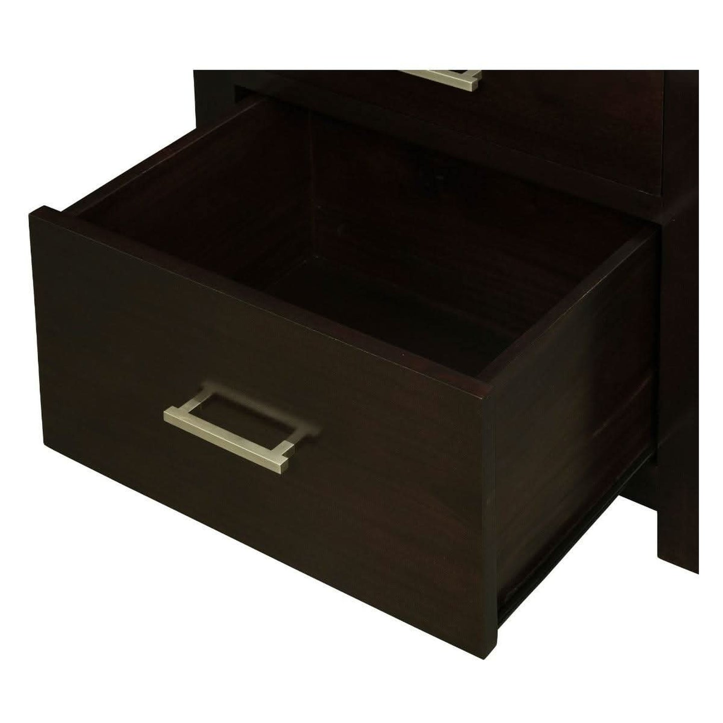 Paris Solid Mahogany 3-Drawer Desk 150cm in Chocolate - Chocolate Wood