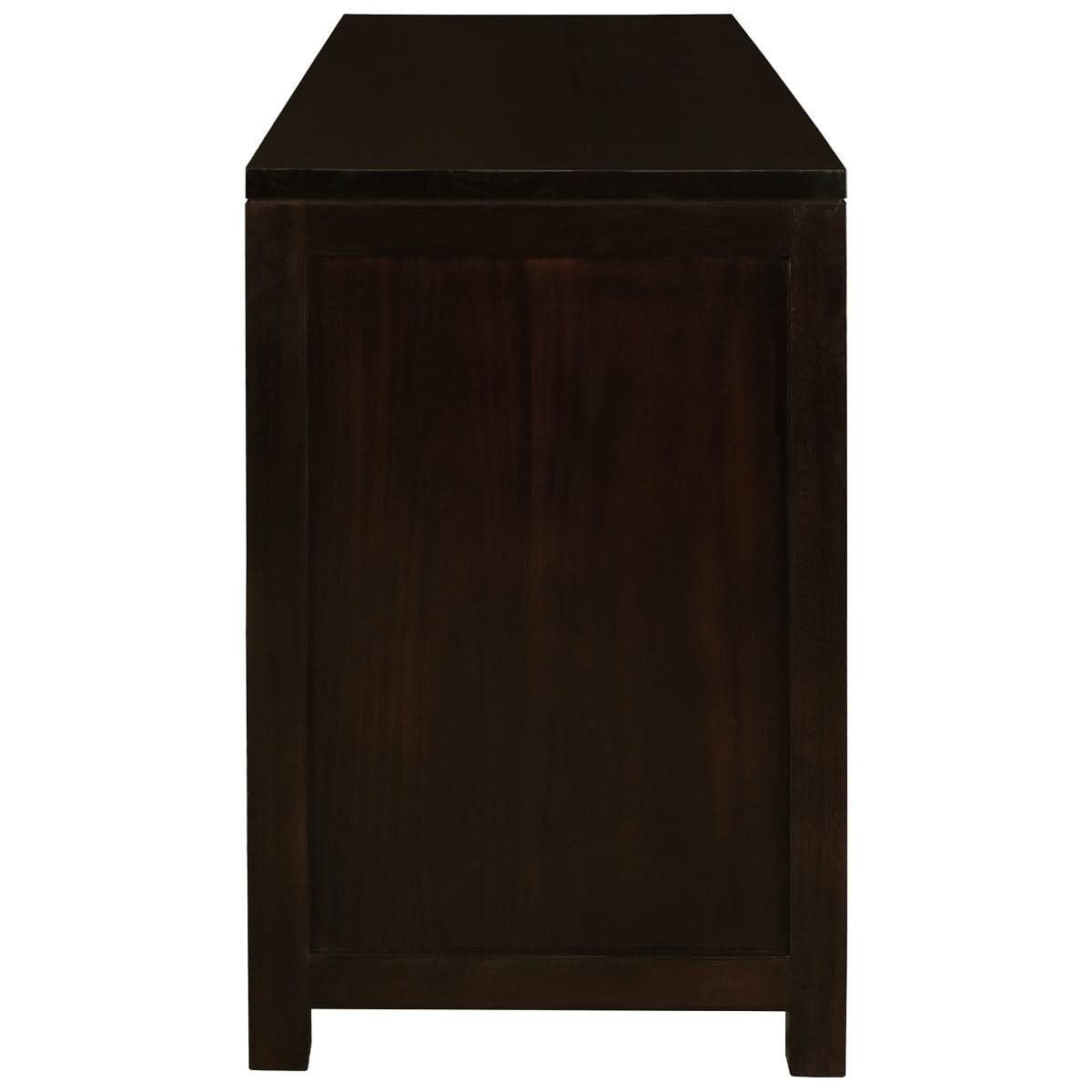PARIS SOLID MAHOGANY TIMBER 3 DRAWER 150CM DESK - CHOCOLATE - MyChocolateWood