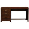 PARIS SOLID MAHOGANY TIMBER 3 DRAWER DESK - MAHOGANY -150CM