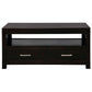 Paris Solid Mahogany 4-Drawer Coffee Table 100cm in Chocolate - Chocolate Wood
