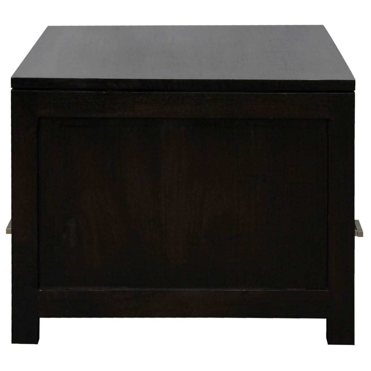 PARIS SOLID MAHOGANY TIMBER 4 DRAWER COFFEE TABLE 100CM - CHOCOLATE - MyChocolateWood
