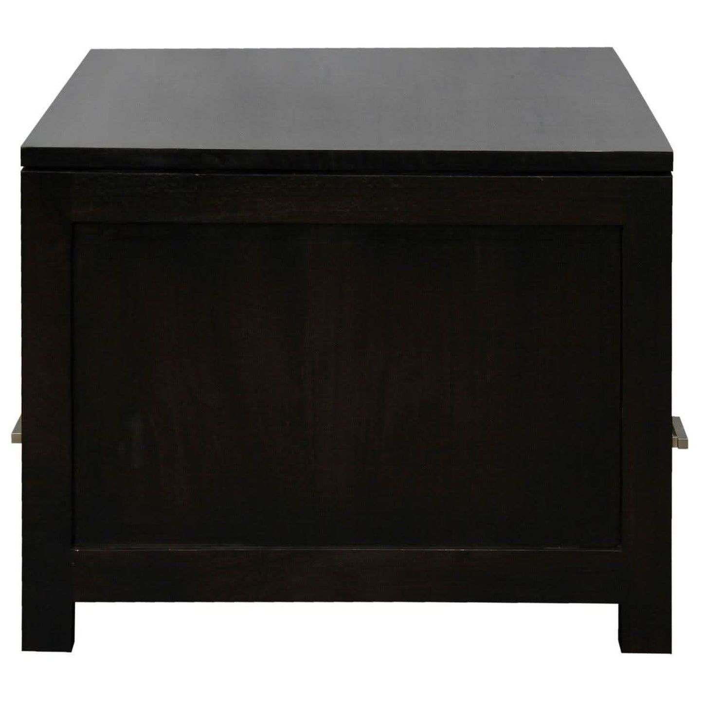 Paris Solid Mahogany 4-Drawer Coffee Table 100cm in Chocolate - Chocolate Wood