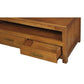 Paris Solid Mahogany 4-Drawer Coffee Table 100cm in Light Pecan - Chocolate Wood