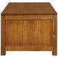 Paris Solid Mahogany 4-Drawer Coffee Table 100cm in Light Pecan - Chocolate Wood