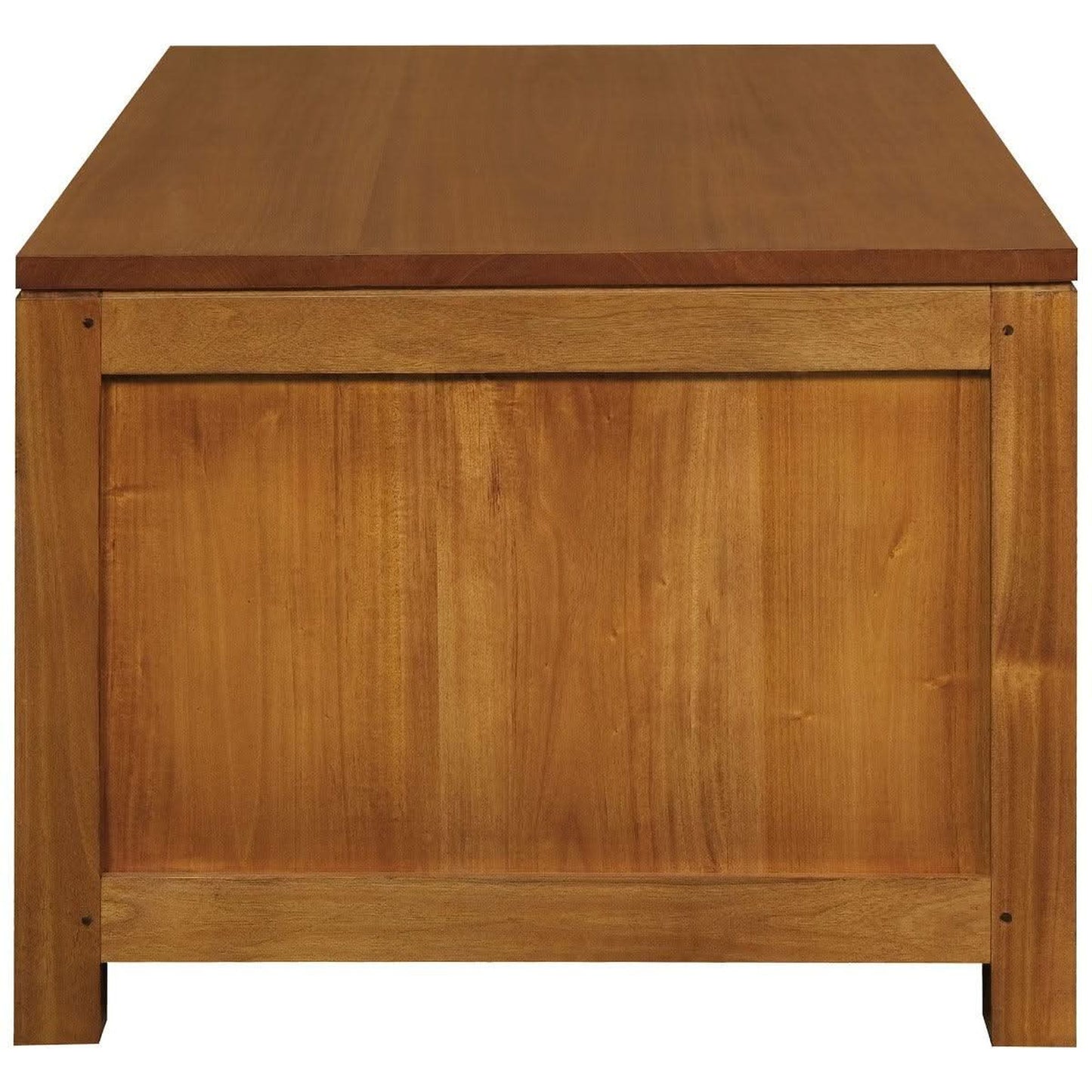 Paris Solid Mahogany 4-Drawer Coffee Table 100cm in Light Pecan - Chocolate Wood