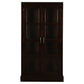 Paris Solid Mahogany Display Cabinet with 3 Shelves in Chocolate - Chocolate Wood