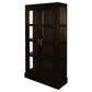 Paris Solid Mahogany Display Cabinet with 3 Shelves in Chocolate - Chocolate Wood