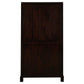 Paris Solid Mahogany Display Cabinet with 3 Shelves in Chocolate - Chocolate Wood