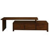 PARIS SOLID MAHOGANY TIMBER EXTENSION TV/ENTERTAINMENT UNIT - MAHOGANY 3 DRAWERS 150CM