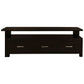 Paris Solid Mahogany Extension TV Unit 150cm with 3 Drawers in Chocolate - Chocolate Wood
