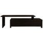 Paris Solid Mahogany Extension TV Unit 150cm with 3 Drawers in Chocolate - Chocolate Wood