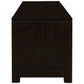 Paris Solid Mahogany TV Unit with 2 Drawers & 4 Shelves in Chocolate - Chocolate Wood