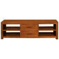 Paris Solid Mahogany TV Unit with 2 Drawers & 4 Shelves in Light Pecan - Chocolate Wood