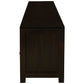 Paris Solid Mahogany TV Unit 190cm with 3 Drawers in Chocolate - Chocolate Wood