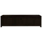 Paris Solid Mahogany TV Unit 190cm with 3 Drawers in Chocolate - Chocolate Wood