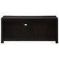 Paris Solid Mahogany TV Unit 120cm with 2 Drawers in Chocolate - Chocolate Wood