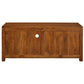 Paris Solid Mahogany TV Unit 120cm with 2 Drawers in Light Pecan - Chocolate Wood
