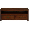 PARIS SOLID MAHOGANY TV UNIT WITH 2 DRAWERS IN MAHOGANY 120CM - MyChocolateWood
