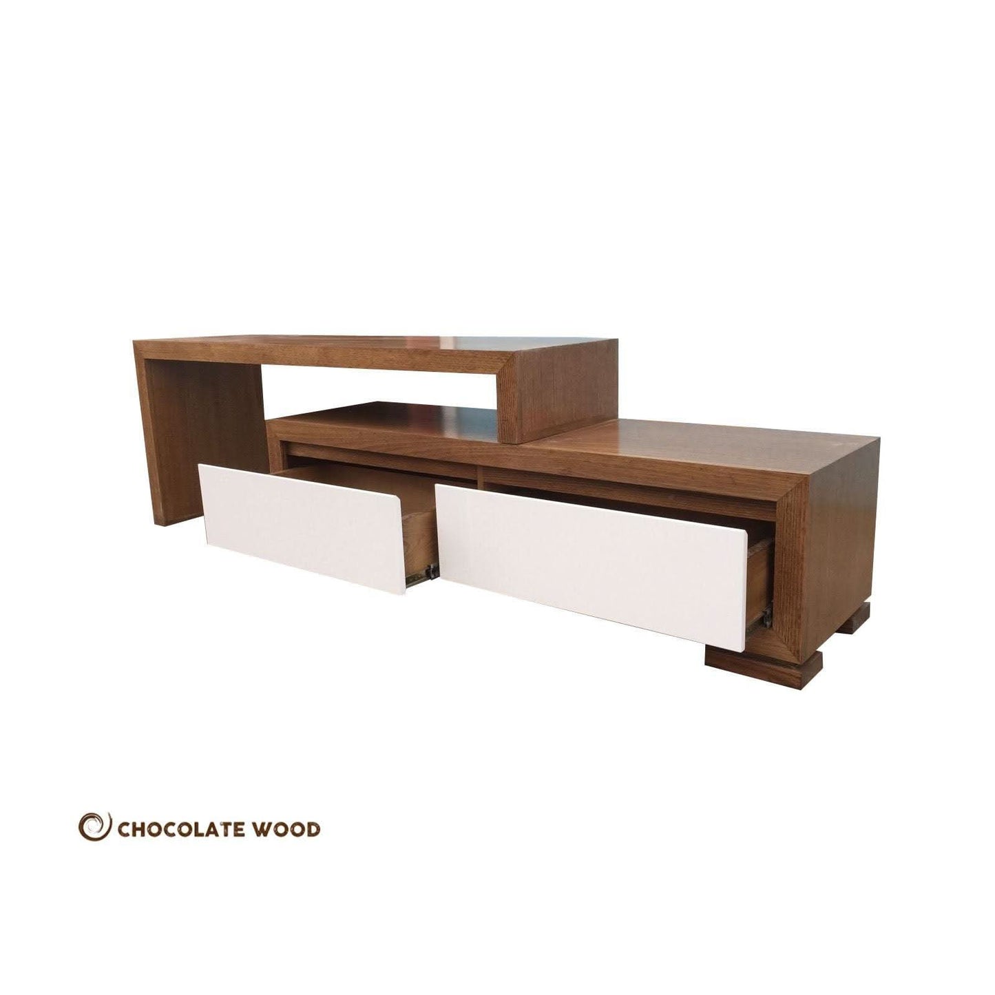 PARKER CUSTOM MADE TASSIE OAK EXTENSION TV UNIT - MyChocolateWood