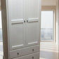 PAUDHA WHITE WARDROBE/ARMOIRE IN SOLID NZ PINE CUSTOM MADE - MyChocolateWood