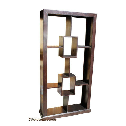 PAYTON SOLID PINE TIMBER ROOM DIVIDER/BOOKCASE/BOOKSHELF DISPLAY UNIT - MyChocolateWood