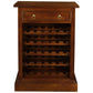 PEGASUS SOLID MAHOGANY TIMBER 30 BOTTLE WINERACK W/ 1 DRAWER - MAHOGANY - MyChocolateWood